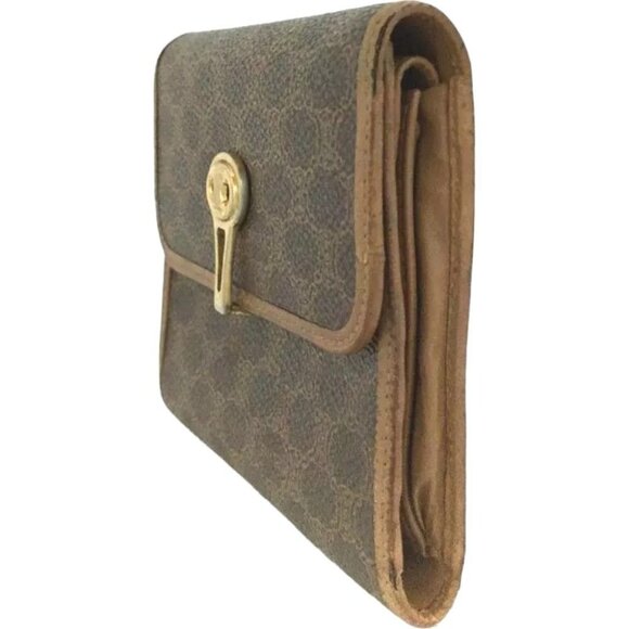 911118AF (C6) Celine Wallet Macadam Trifold Brown PVC - Picture 3 of 9